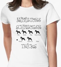Miniature Schnauzer Tricks Women's Fitted T-Shirt