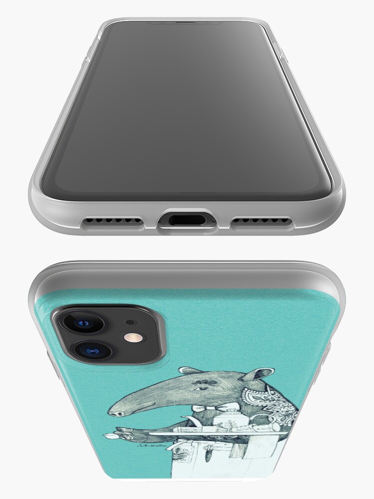 Alternate view of Tea time starts now - Malayan Tapir iPhone Case & Cover