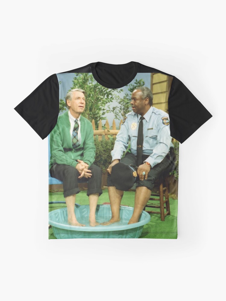 Alternate view of Mister Rogers & Officer Clemmons cooling their feet Graphic T-Shirt