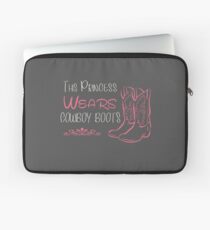 This princess wears Cowboy boots Laptop Sleeve