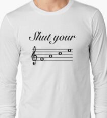 Funny Music Design Long Sleeve T-Shirt