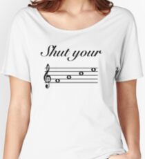 Funny Music Design Women's Relaxed Fit T-Shirt