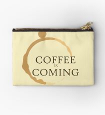 Coffee is Coming Studio Pouch