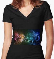 Colors explosion Women's Fitted V-Neck T-Shirt