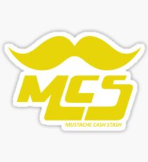 Mustache Cash Stash Sticker