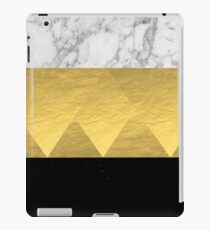 Stacked - gold foil black and marble cell phone case golden urban minimal retro modern city hipster iPad Case/Skin