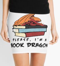 Minifalda ¿Ratón de biblioteca? Por favor, soy un dragón de libros.