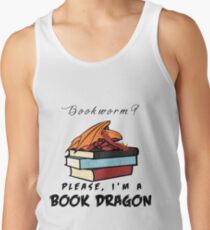Bookworm? Please, I'm a book dragon. Men's Tank Top