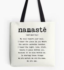 Namaste. Tote Bag