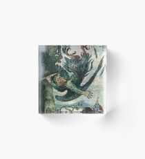 NIGHTINGALE THE ROBBER FELL FROM THE TREE from The Russian Story Book Acrylic Block