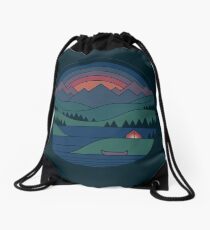 Mochila saco El lago en el crepúsculo