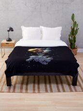 Space Travel Throw Blanket