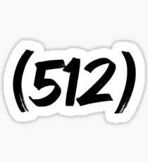 512 - Austin, TX Sticker