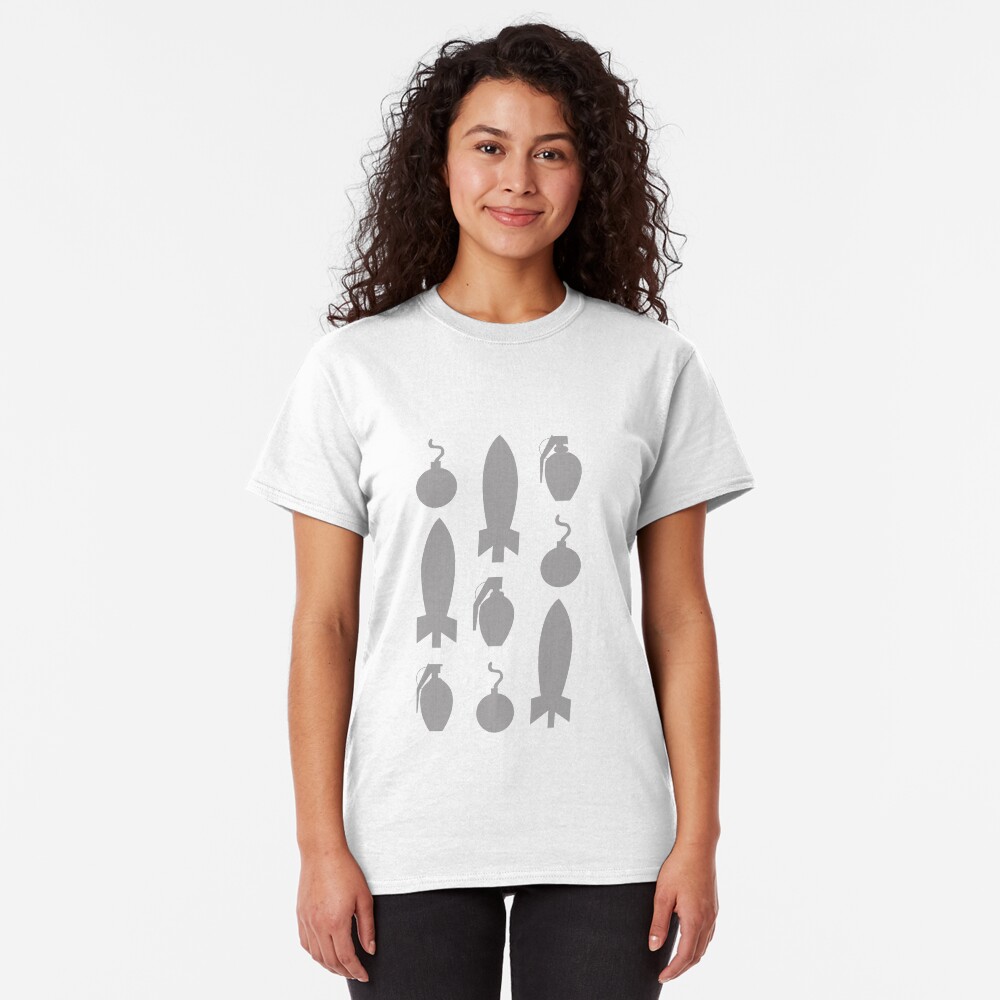 Boom! Bombs Away (Patterns Please) Classic T-Shirt