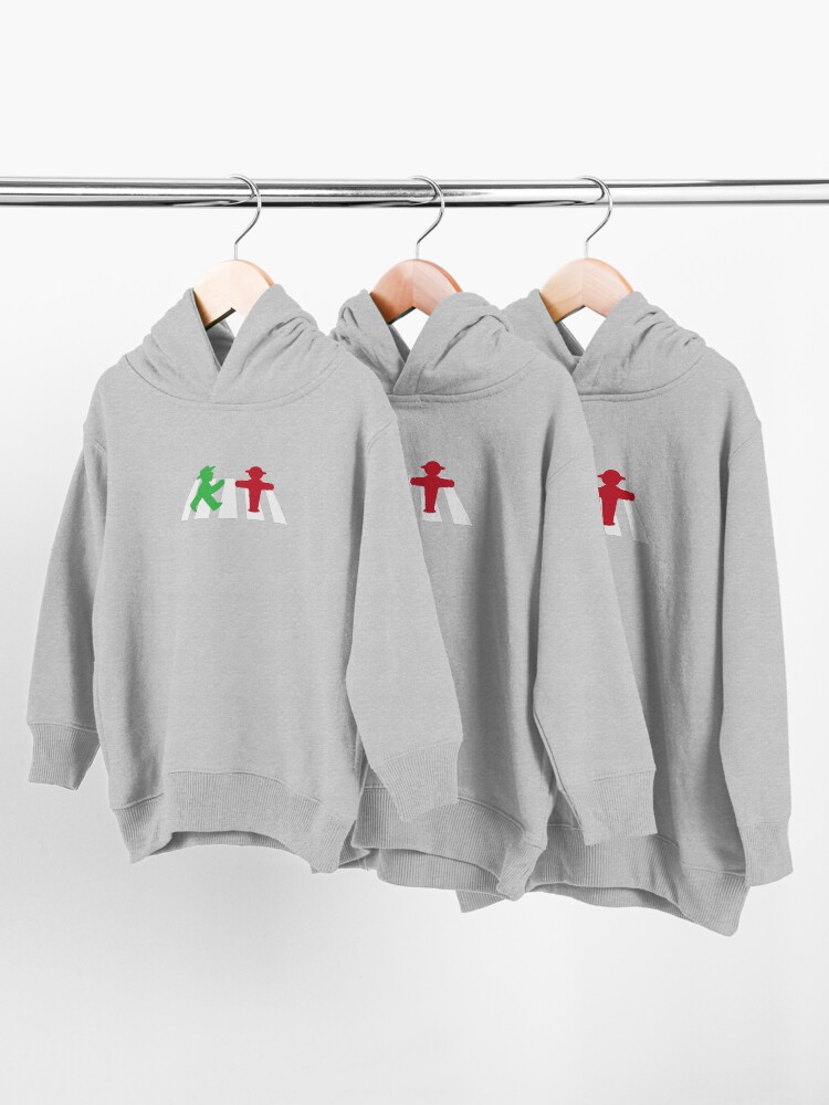 Alternate view of ampelmannchen on crosswalk Toddler Pullover Hoodie