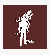 Witcher - Fear The White Wolf Photographic Print