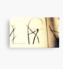 LIGNES II Leinwanddruck