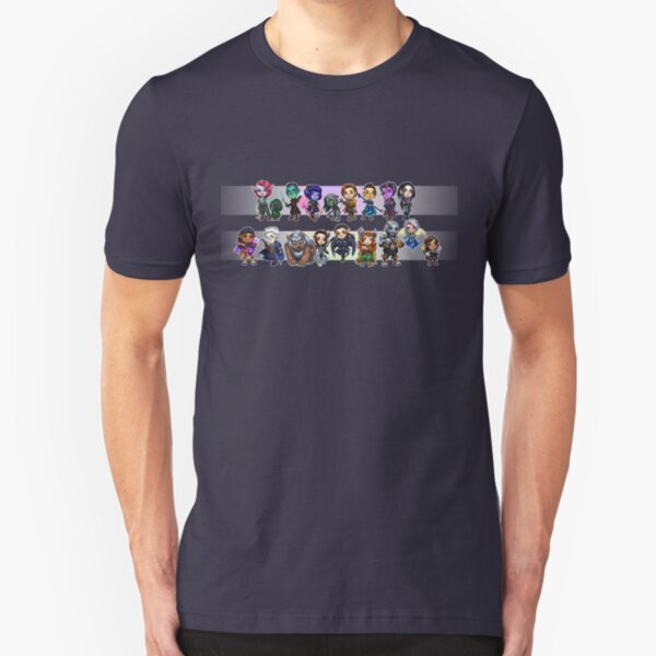 Critical Role Cuties (Vox Machina & Mighty Nein) Slim Fit T-Shirt