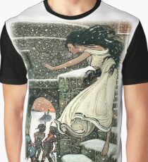 THE PRINCESS RAN WITH HER FEET ALL BARE OUT INTO THE OPEN from The Russian Story Book Graphic T-Shirt