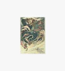 THE WATER TSAR DANCES from the story VASILY THE TURBULENT in The Russian Story Book Art Board Print
