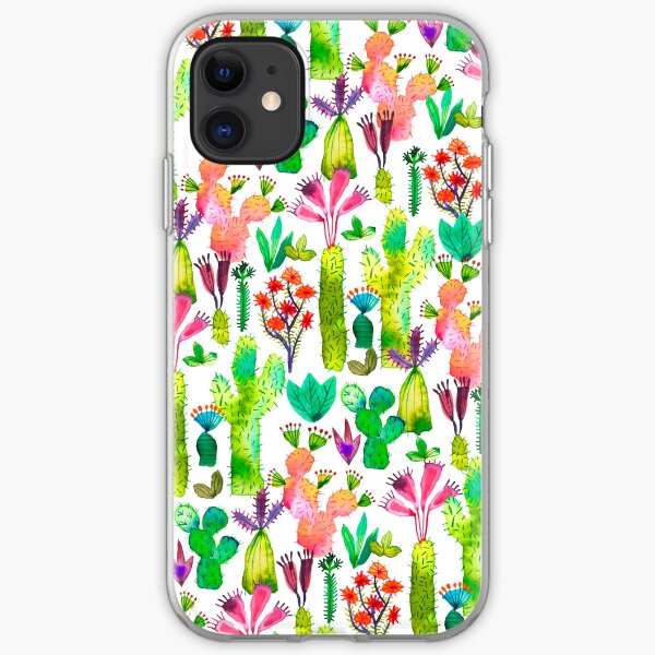 Cacti garden iPhone Soft Case