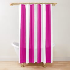 Shocking Pink Shower Curtains Redbubble
