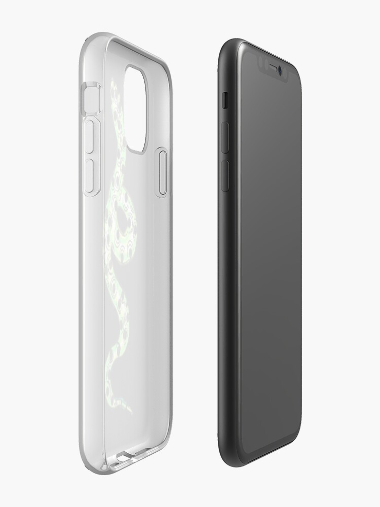 Coque iPhone « Serpent . vert », par kristiART