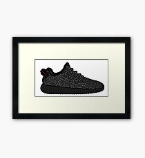 Yeezy 350 Boost Black Framed Print