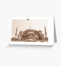 Blue Mosque Greeting Card