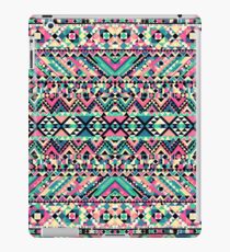 Pink Turquoise Girly Aztec Andes Tribal Pattern iPad Case/Skin