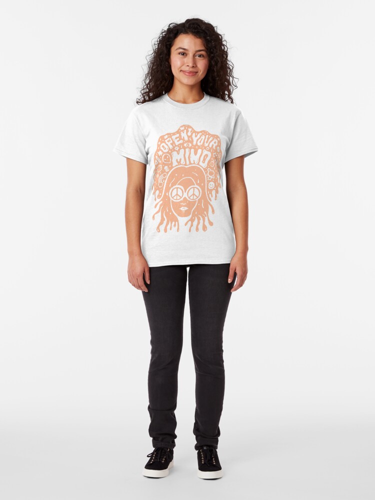 Alternate view of Open Your Mind in Orange Classic T-Shirt