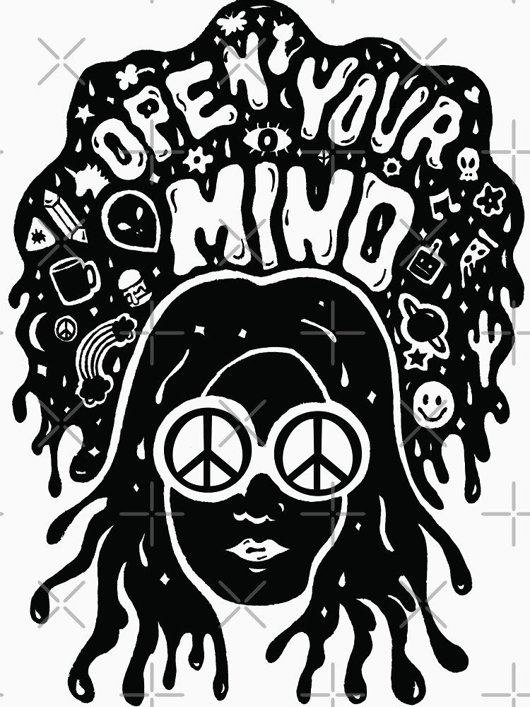 Open Your Mind in black by doodlebymeg