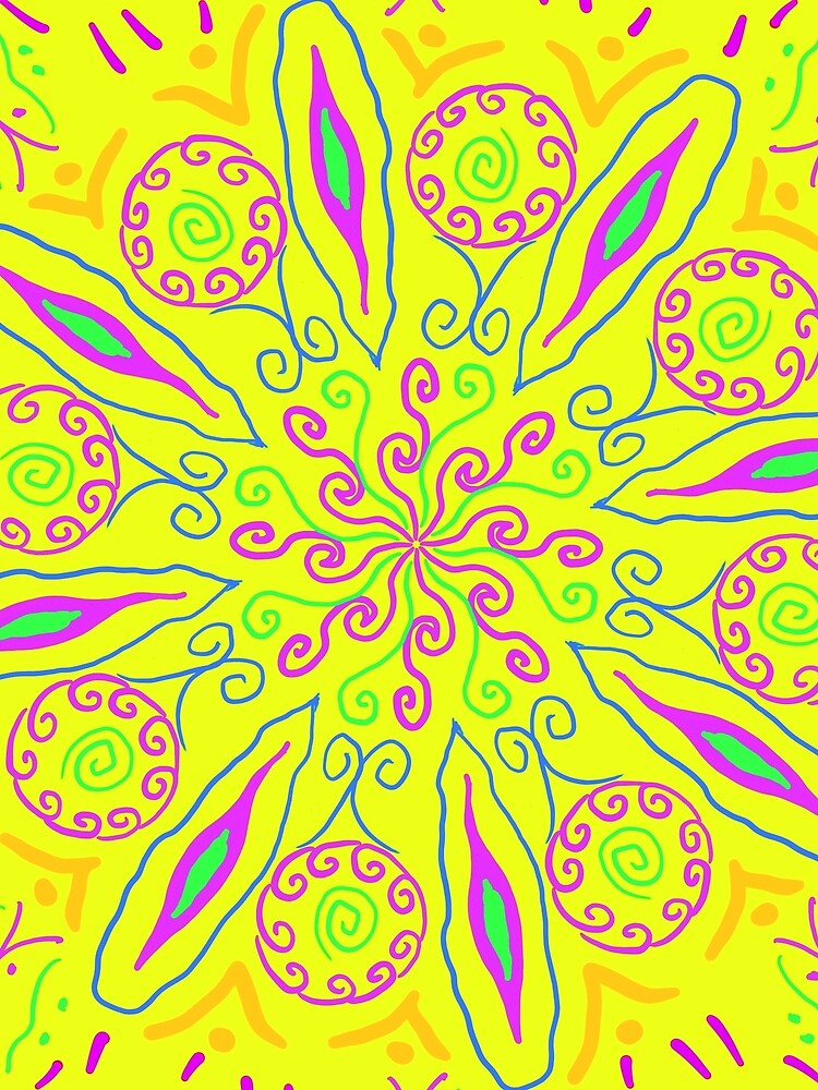 Yellow Hipster Flower by roseglasses