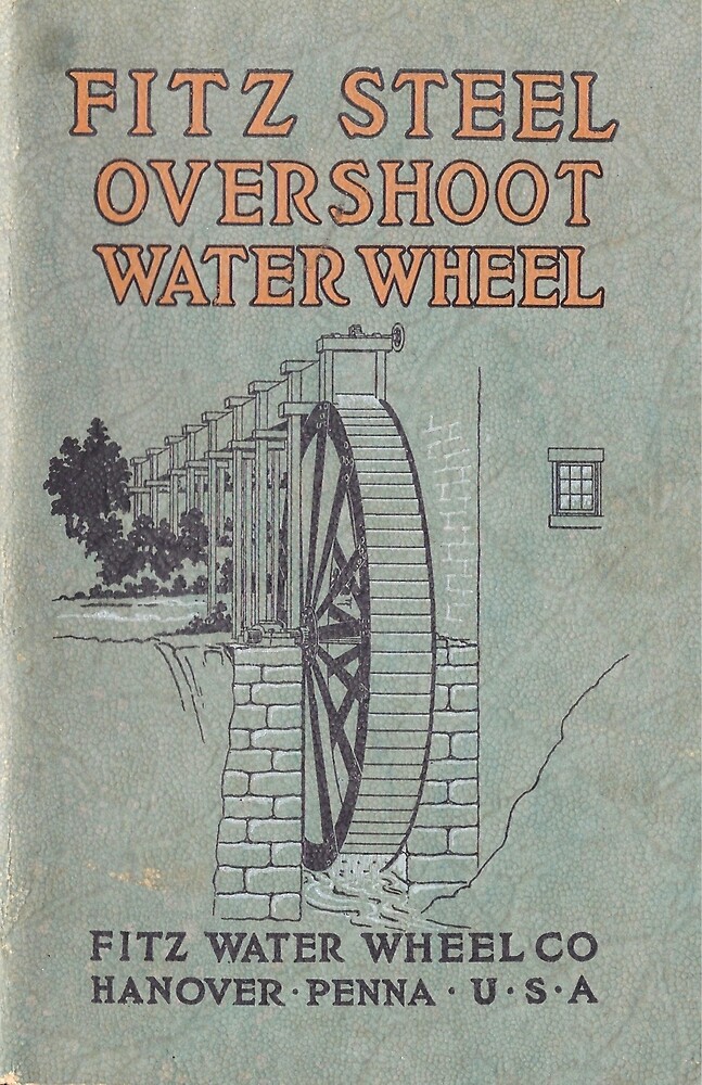 Vintage Water Wheel Catalog Cover by Douglas E.  Welch