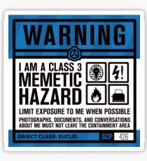 SCP 426 Warning Sign Sticker