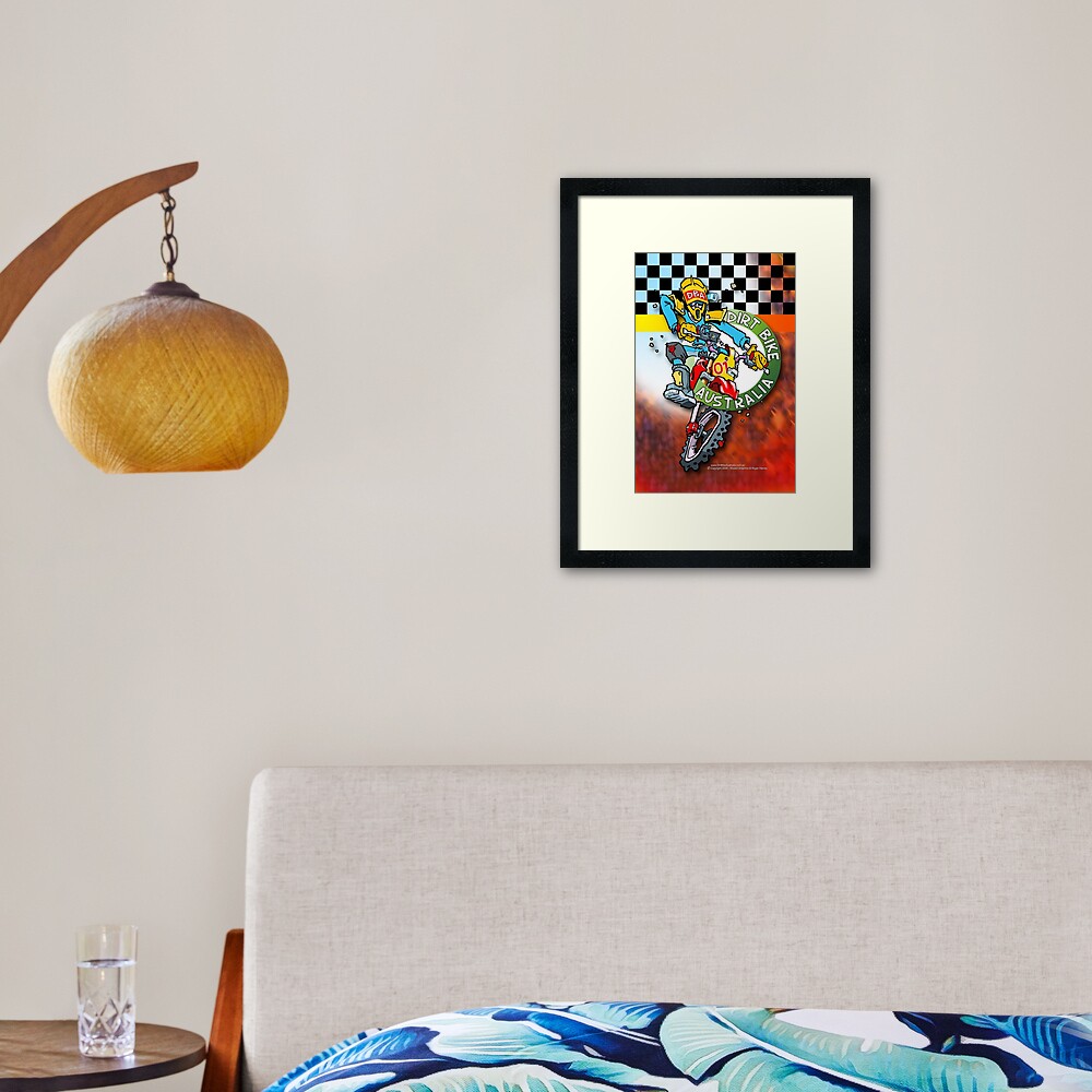 Dirt Bike Australia - Hot Stuff for Poster Art Framed Art Print