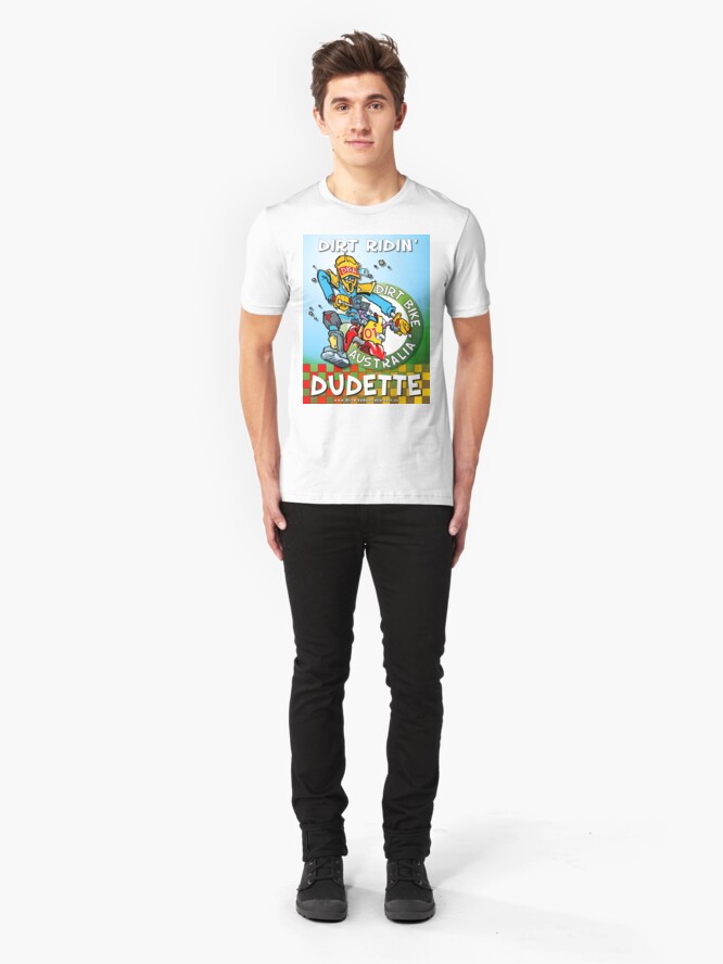 Alternate view of Dirt Ridin’ Dudette T-Shirt Slim Fit T-Shirt