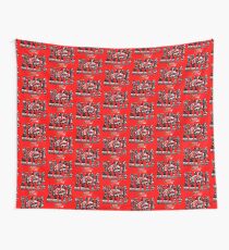 Slide Jump Rally - Red Wall Tapestry