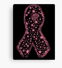 Breast Cancer Ribbon Canvas Print