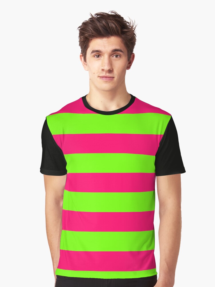 neon pink shirt