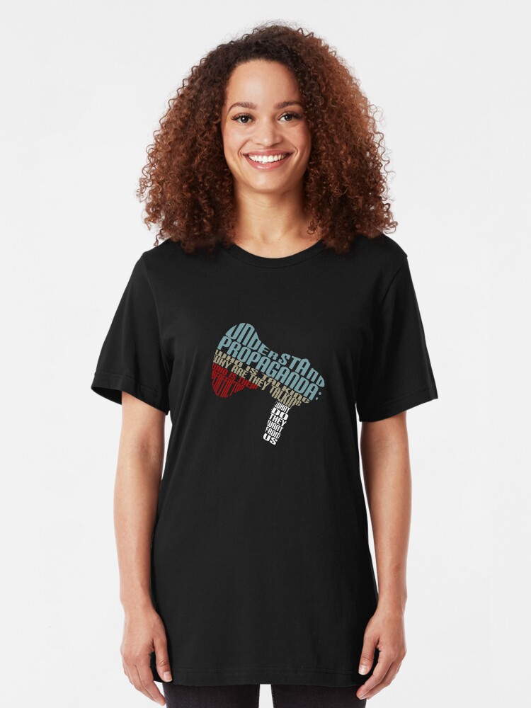 Alternate view of Understand Propaganda - Slim Fit T-Shirt
