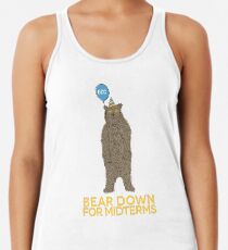 Bear Down for Midterms Racerback Tank Top
