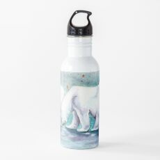 Polar bear love Water Bottle
