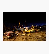 Broadstairs Harbour At Night Photographic Print