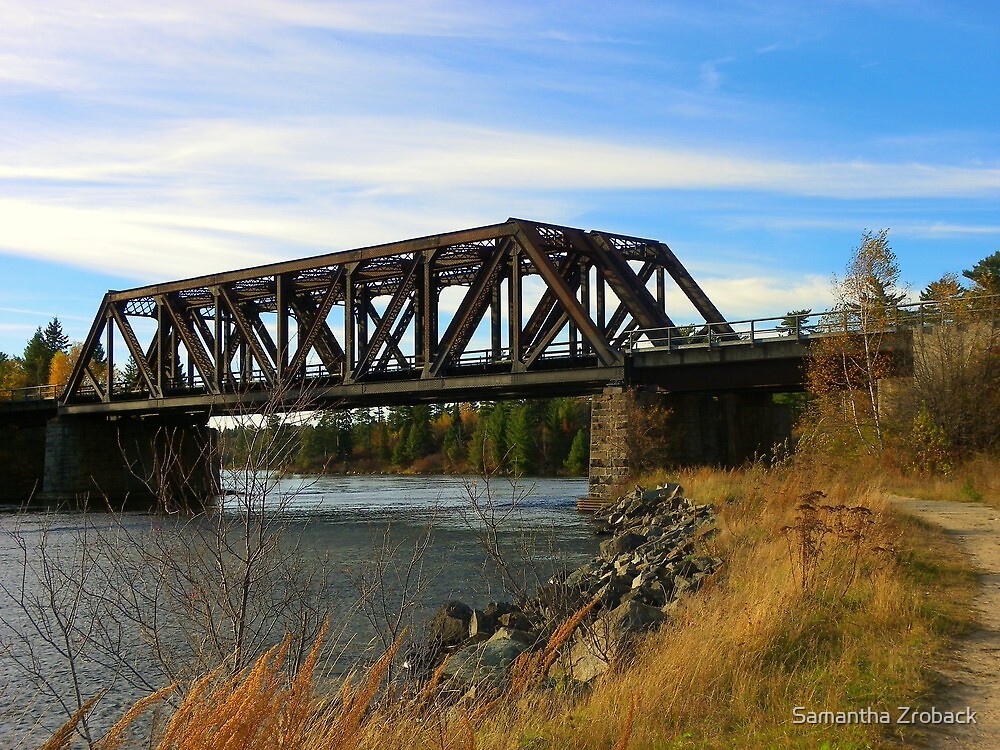 "Full Colour Version Of the Tunnel Island Train Bridge Kenora" by