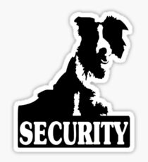 Border collie security geek funny nerd Sticker
