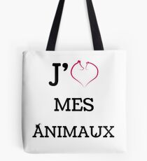 J'AIME MES ANIMAUX Tote Bag