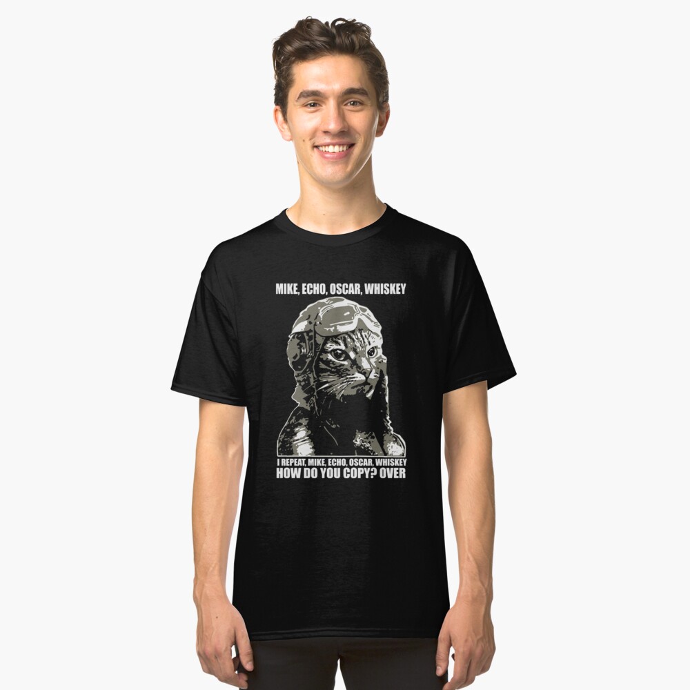 mike echo oscar whiskey cat shirt