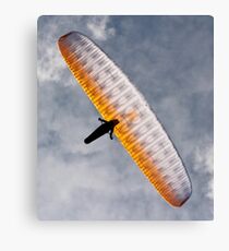 Sunlit Paraglider Canvas Print