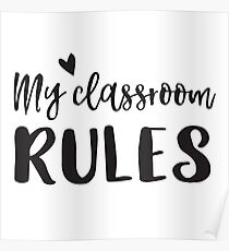Póster My classroom rules